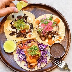 URBANA Mexican Gastronomy - Arrachera Taco, Carnitas Taco & Baja Fish Taco
