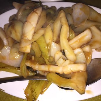 Moon Garden Restaurant - Sweet sour cabbage with squid - Seafood Near Me - Honolulu, Hawaii Moon Garden Restaurant - Sweet sour cabbage with squid - Seafood Near Me - Honolulu, Hawaii