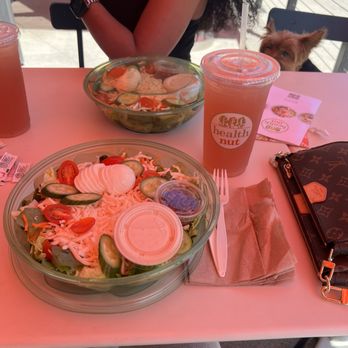 Health Nut - Cobb Salad and Strawberry Mango Greentini(L) - Salad Near Me - Culver City, California Health Nut - Cobb Salad and Strawberry Mango Greentini(L) - Salad Near Me - Culver City, California