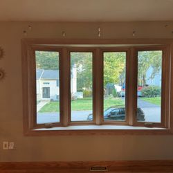 The Window Source of Rhode Island - Bow window with oak wood!