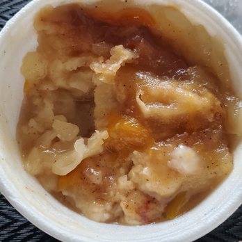 The Serving Spoon - ToGo Peach Cobbler. Disappointed. Dry - Breakfast & Brunch Near Me - Inglewood, California The Serving Spoon - ToGo Peach Cobbler. Disappointed. Dry - Breakfast & Brunch Near Me - Inglewood, California