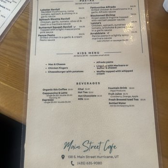 Main Street Cafe - Coffee & Tea Near Me - Hurricane, Utah Main Street Cafe - Coffee & Tea Near Me - Hurricane, Utah