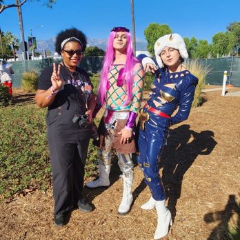 anime expo chibi - Me, Anna Sui and Weather Report from JoJo's Bizarre Adventure anime :) - Local Flavor Near Me - Ontario, California