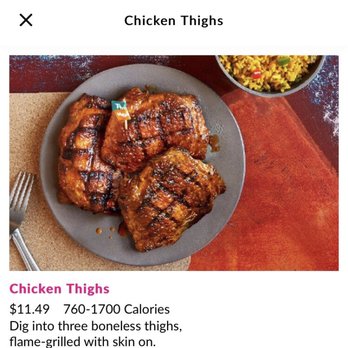Nando's Peri-Peri - Look at how big they're advertised on the photo... each being a third of a plate. - Portuguese Near Me - Edmonton, Alberta