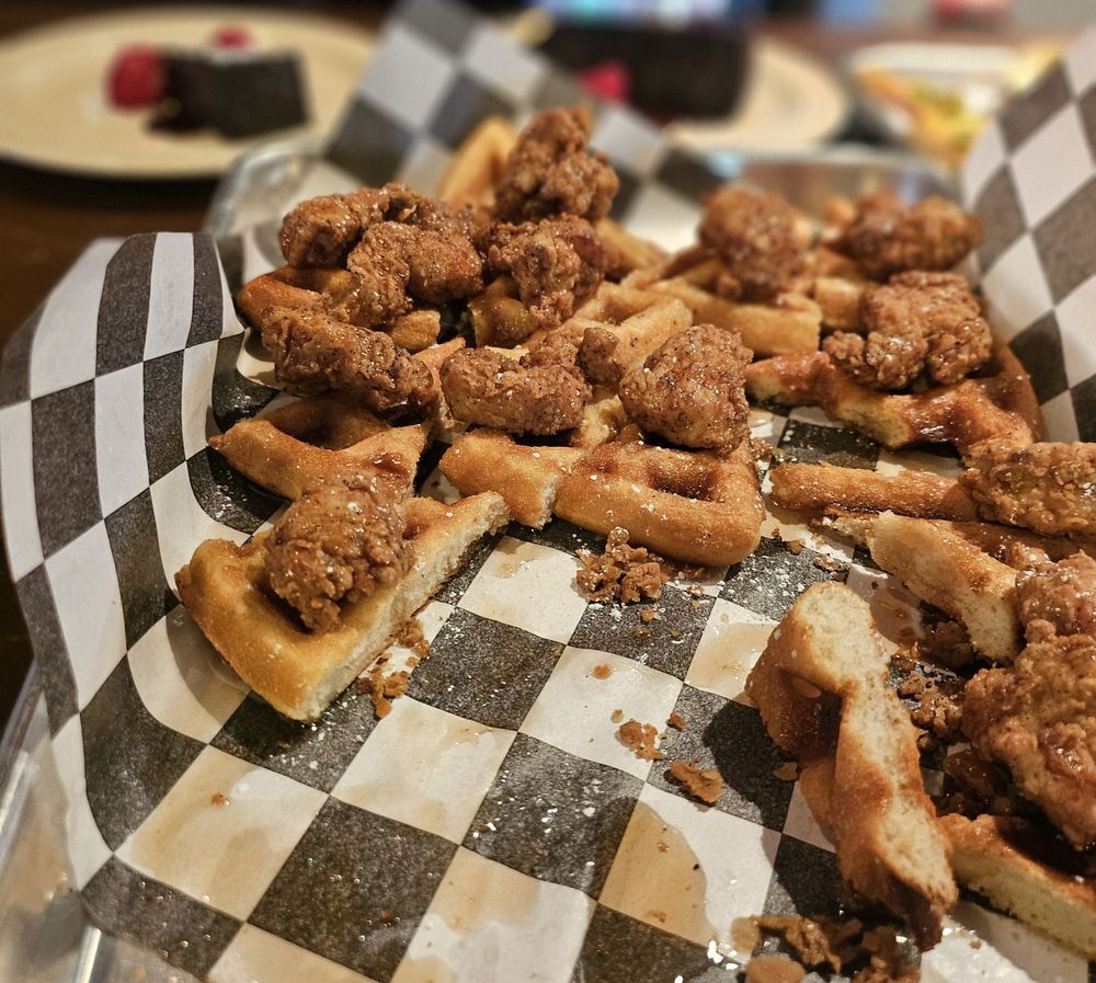 Food from The Service Station Restaurant