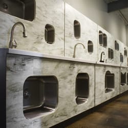 MR Direct - Showroom photo of our stainless steel sink line.