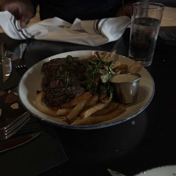 Marquee at the Landing - Steak Frites*. Meat was tough/dry. - New American Near Me - Fort Wayne, Indiana Marquee at the Landing - Steak Frites*. Meat was tough/dry. - New American Near Me - Fort Wayne, Indiana