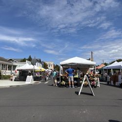 Saturday market in the summer