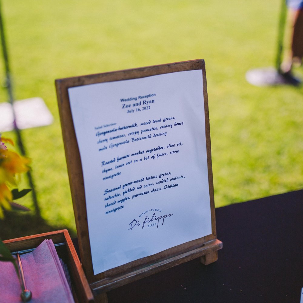 John helped us come up with a custom menu John helped us come up with a custom menu