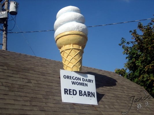 Oregon Dairy Women -Red Barn by null