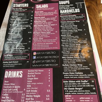 Jay Jay's Bistro - Lunch/dinner menu - Mediterranean Near Me - Troy, Michigan
