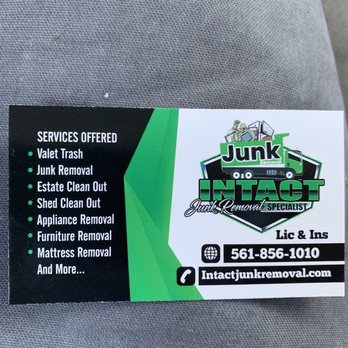 Intact Junk Removal - Business card - Windows Installation Near Me Intact Junk Removal - Business card - Windows Installation Near Me