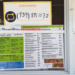 DomiRico Flavor Food Truck - Menu