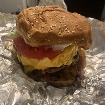 Five Guys - Bacon Cheeseburger ($11.89) - Burgers Near Me - Roswell, Georgia