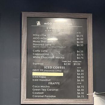 Moo Moo - Menu - Coffee & Tea Near Me - Elk Grove, California