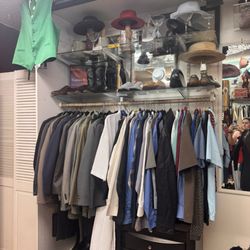 Connie’s Clothesline Thrift Boutique - Part of the men's section
