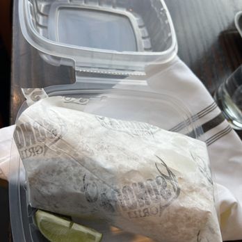 Sonora Mexican kitchen and bar - To-Go container... perfect fit for half of the MushRm burrito. - Seafood Near Me - Minneapolis, Minnesota Sonora Mexican kitchen and bar - To-Go container... perfect fit for half of the MushRm burrito. - Seafood Near Me - Minneapolis, Minnesota
