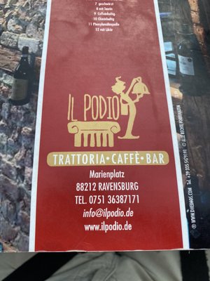 Menu photo 8 Il Podio Ravensburg, BW
