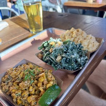 Outsider BBQ & Beer Garden - Street corn, kale salad, and mac & cheese - Barbeque Near Me - Seattle, Washington Outsider BBQ & Beer Garden - Street corn, kale salad, and mac & cheese - Barbeque Near Me - Seattle, Washington