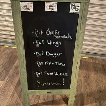 Def Burger - Sandwich Board - Food Trucks Near Me - Savannah, Georgia
