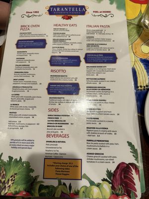 Menu photo 3 Tarantella Ristorante & Pizzeria Weston, FL Menu photo 3 Tarantella Ristorante & Pizzeria Weston, FL