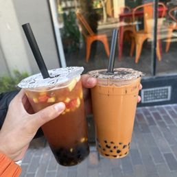 Secret garden tea, Thai iced coffee Secret garden tea, Thai iced coffee