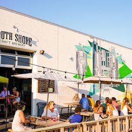 Exterior outside entrance of South Shore Craft Brewery - Outdoor area and tent! - Oceanside, New York Exterior outside entrance of South Shore Craft Brewery - Outdoor area and tent! - Oceanside, New York