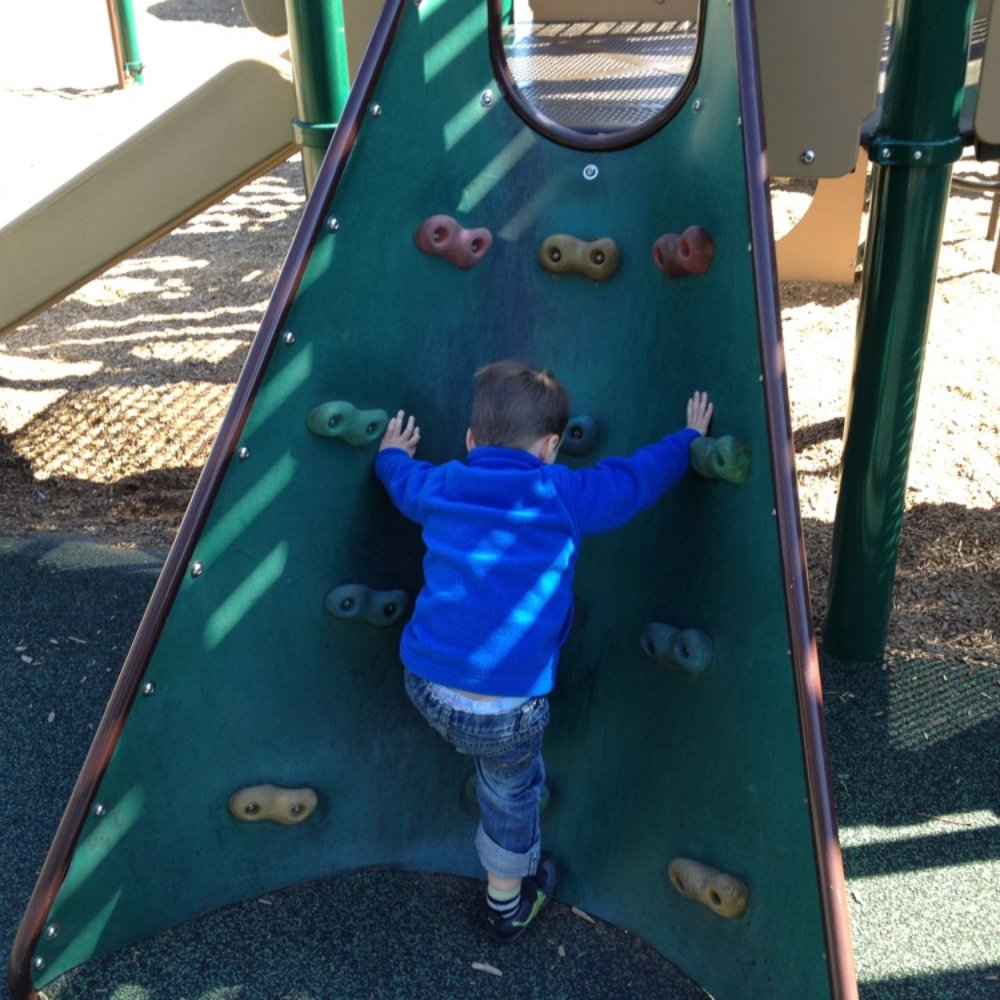 Small climbing wall. Small climbing wall.