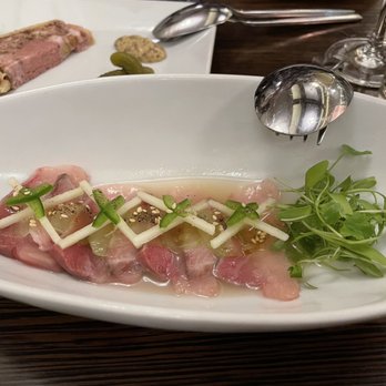 Perle Restaurant - Yellowtail crudo - New American Near Me - Pasadena, California Perle Restaurant - Yellowtail crudo - New American Near Me - Pasadena, California