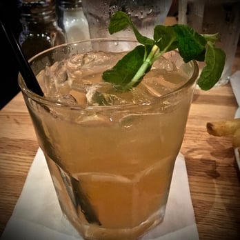 The Tip Tap Room - THE THREE DOSHAS: Ginger- & lemon-infused bourbon, lemon, honey, mint ($12) - New American Near Me - Boston, Massachusetts The Tip Tap Room - THE THREE DOSHAS: Ginger- & lemon-infused bourbon, lemon, honey, mint ($12) - New American Near Me - Boston, Massachusetts
