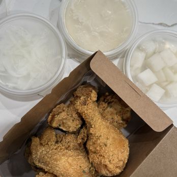 CM Chicken - Original fried chicken, radish, onion - Chicken Shop Near Me - Irvine, California