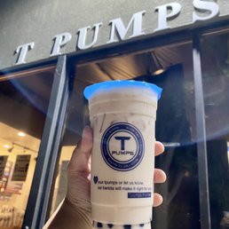 Exterior outside entrance of Tpumps - Fremont - Watermelon Lychee Black Milk Tea w/ boba - Fremont, California Exterior outside entrance of Tpumps - Fremont - Watermelon Lychee Black Milk Tea w/ boba - Fremont, California