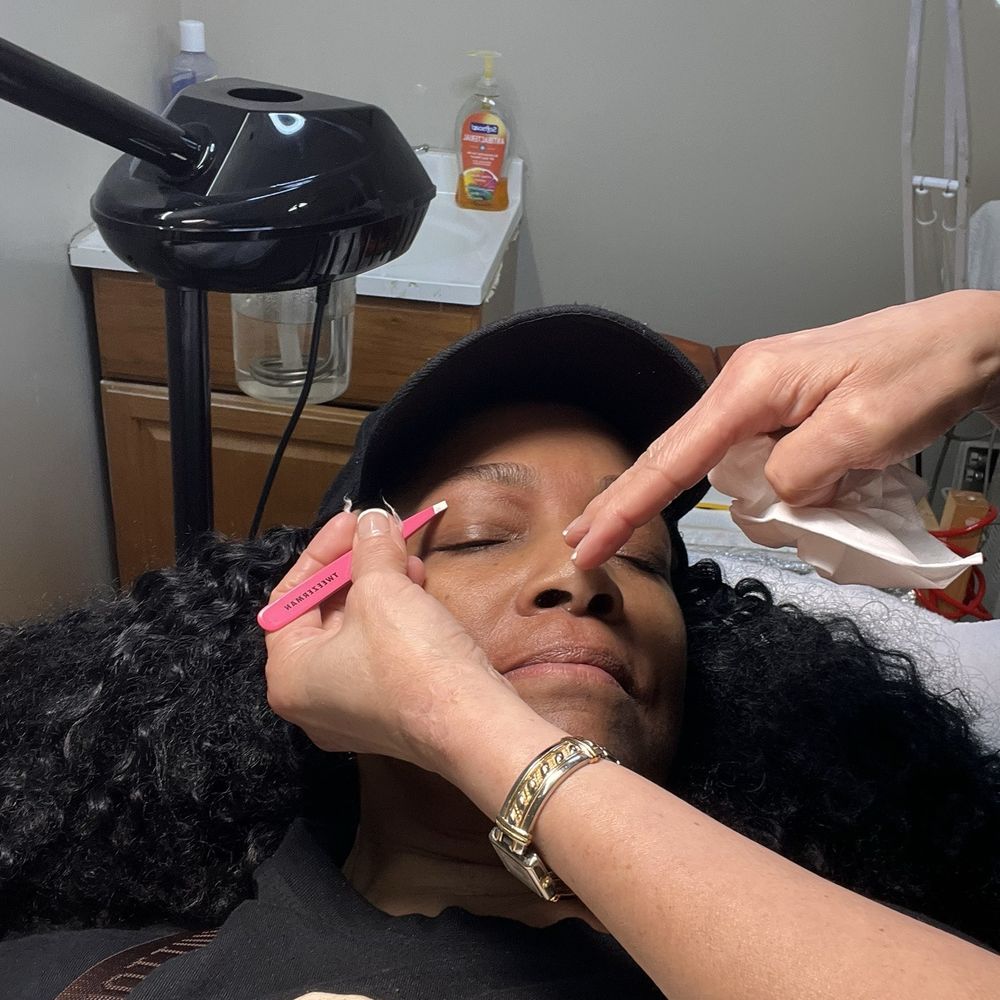 Angel Nails & Spa - Tau giving me my eyebrow waxing - Nail Salons Near Me - Fall River, Massachusetts Angel Nails & Spa - Tau giving me my eyebrow waxing - Nail Salons Near Me - Fall River, Massachusetts