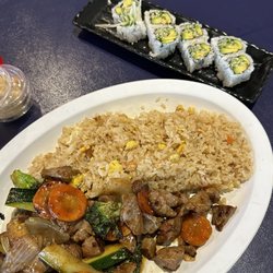 Ichiban Japanese Restaurant - Steak and vegetable dinner plus avocado cucumber roll