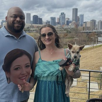City Cellars HTX - Covered patio view of downtown. - New American Near Me - Houston, Texas
