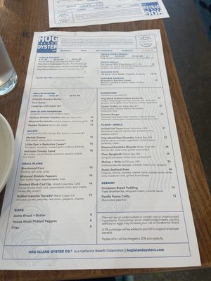 Menu photo 6 Hog Island Larkspur Larkspur, CA