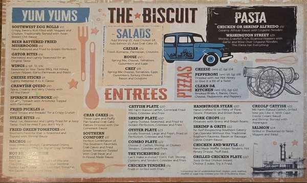 Menu photo 1 The Biscuit Vicksburg, MS