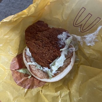 McDonald's - Sad Spicy Crispy Chicken Sandwich - Fast Food Near Me - Fallbrook, California McDonald's - Sad Spicy Crispy Chicken Sandwich - Fast Food Near Me - Fallbrook, California