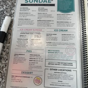 The Original Mels - Menu - Diners Near Me - Auburn, California The Original Mels - Menu - Diners Near Me - Auburn, California