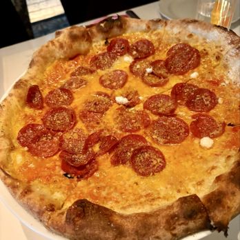 LAVO - Vodka Pepperoni Pizza A real treat wonderful and delicious - Italian Near Me - West Hollywood, California LAVO - Vodka Pepperoni Pizza A real treat wonderful and delicious - Italian Near Me - West Hollywood, California