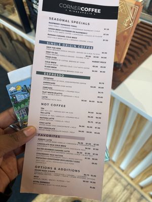 Menu photo 1 Corner Coffee Minneapolis, MN