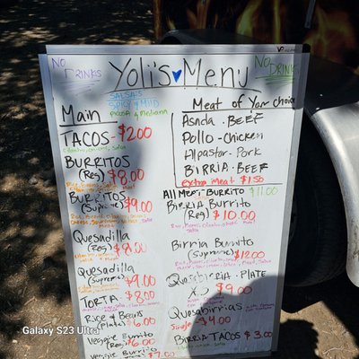 Menu photo 1 Taqueria Yoli’s Chico, CA Menu photo 1 Taqueria Yoli’s Chico, CA