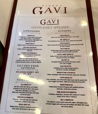 Menu photo 3 Piazza Gavi Tucson, AZ Menu photo 3 Piazza Gavi Tucson, AZ