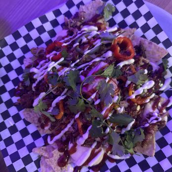 Harvest Moon Sangria Bar - White fondue pulled pork nachos (special for the day) - Bars Near Me - Tigard, Oregon Harvest Moon Sangria Bar - White fondue pulled pork nachos (special for the day) - Bars Near Me - Tigard, Oregon