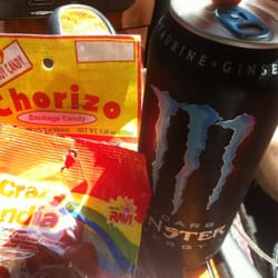 Stripes - Stocked up on energy edibles heading to Corpus to visit Daddy.