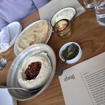 Zhug - Harrissa peanuts hummus - Mediterranean Near Me - Cleveland Heights, Ohio Zhug - Harrissa peanuts hummus - Mediterranean Near Me - Cleveland Heights, Ohio