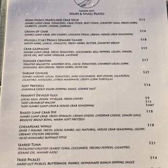 The Point Crab House and Grill - Menu - Seafood Near Me - Arnold, Maryland