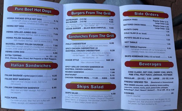 Menu photo 1 Skip’s Chicago Dogs Avondale Estates, GA