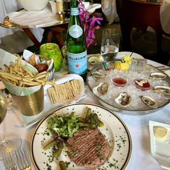 Polo Lounge - Made to order steak tartare with half dozen oysters. - New American Near Me - Beverly Hills, California Polo Lounge - Made to order steak tartare with half dozen oysters. - New American Near Me - Beverly Hills, California