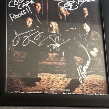 Coldwater Cafe - Styx as well as other famous people have dined here. - American Near Me - Tipp City, Ohio